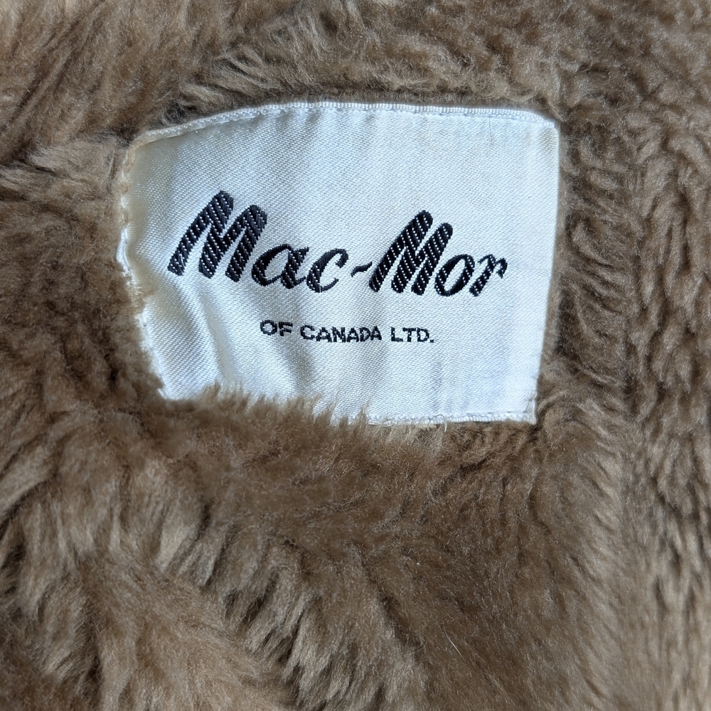 Vintage MacMor Canada Wool Coat With Faux Shearling Trim | Unisex | Medium - Picture 13 of 13